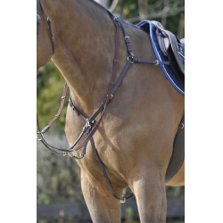 Pettorale Stübben SideFit con forchetta amovibile e regolabile Ebano / ebano