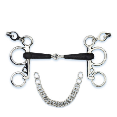 Pelham Stübben 2242 in gomma 16 mm per equitazione