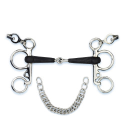 Pelham Stübben 2242 in gomma 16 mm per equitazione