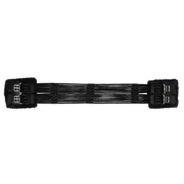 Cinghia Stübben corda con imbottiture fibbie in acciaio inox Nero