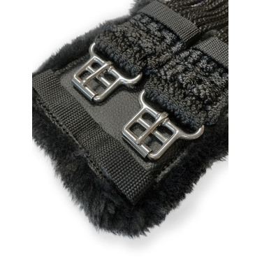 Cinghia Stübben corda con imbottiture fibbie in acciaio inox Nero