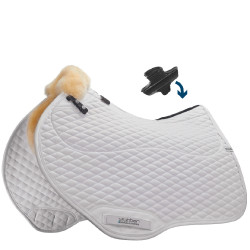 Tappeto da salto ostacoli Stübben in pelle d'agnello Streamline Close Contact Bianco