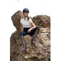 Leggings ibridi da donna Horze Anya fullgrip Blu marino scuro