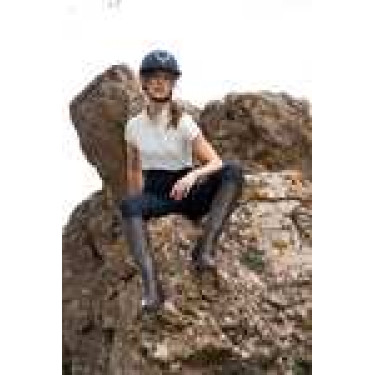 Leggings ibridi da donna Horze Anya fullgrip Blu marino scuro