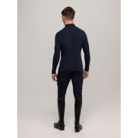 Baselayer con colletto Tommy Hilfiger Equestrian Phoenix uomo Blu navy