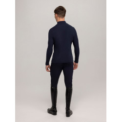 Baselayer con colletto Tommy Hilfiger Equestrian Phoenix uomo Blu navy