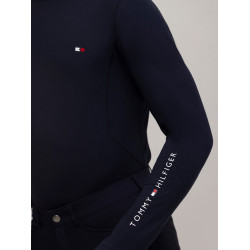 Baselayer con colletto Tommy Hilfiger Equestrian Phoenix uomo Blu navy