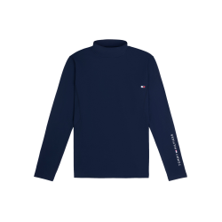 Baselayer con colletto Tommy Hilfiger Equestrian Phoenix uomo Blu navy