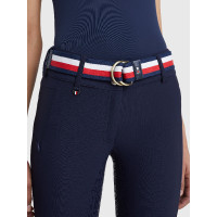 Cintura Tommy Hilfiger Equestrian Global a righe da donna Blu navy Cintura Tommy Hilfiger Equestrian Global a righe da donna Blu navy