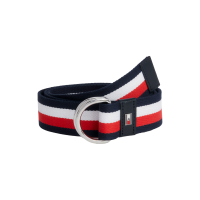 Cintura Tommy Hilfiger Equestrian Global Stripe uomo Blu navy Cintura Tommy Hilfiger Equestrian Global Stripe uomo Blu navy