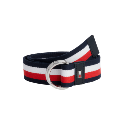 Cintura Tommy Hilfiger Equestrian Global Stripe uomo Blu navy