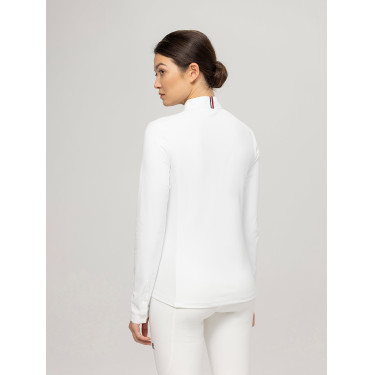 Camicia da concorso Tommy Hilfiger Equestrian Charlotte a maniche lunghe da donna Bianco Camicia da concorso Tommy Hilfiger Equestrian Charlotte a maniche lunghe da donna Bianco