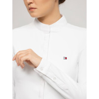 Camicia da concorso Tommy Hilfiger Equestrian Charlotte a maniche lunghe da donna Bianco