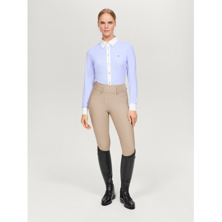 Camicia Tommy Hilfiger Equestrian Essex Stretch Oxford a maniche lunghe da donna Camicia Tommy Hilfiger Equestrian Essex Stretch Oxford a maniche lunghe da donna
