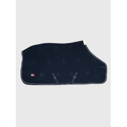 Coperta in pile Tommy Hilfiger Equestrian Oxford Blu navy Coperta in pile Tommy Hilfiger Equestrian Oxford Blu navy