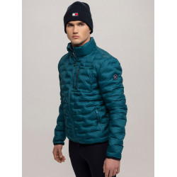 Piumino Tommy Hilfiger Equestrian Charleston uomo Turchese Blu