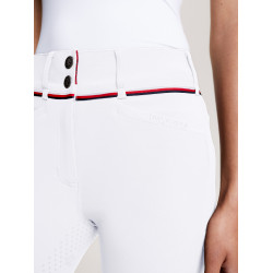 Pantaloni Tommy Hilfiger Equestrian Geneva full grip donna Bianco Pantaloni Tommy Hilfiger Equestrian Geneva full grip donna Bianco