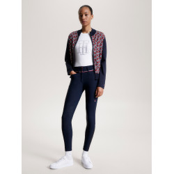 Pantaloni Tommy Hilfiger Equestrian Geneva grip ginocchia donna Blu navy