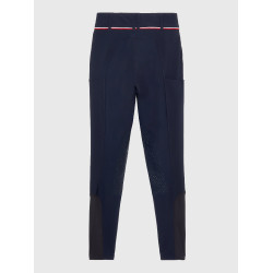 Pantaloni Tommy Hilfiger Equestrian Geneva grip ginocchia donna Blu navy