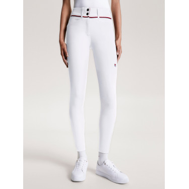 Pantaloni Tommy Hilfiger Equestrian Geneva grip ginocchia donna Bianco Pantaloni Tommy Hilfiger Equestrian Geneva grip ginocchia donna Bianco