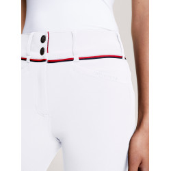 Pantaloni Tommy Hilfiger Equestrian Geneva grip ginocchia donna Bianco Pantaloni Tommy Hilfiger Equestrian Geneva grip ginocchia donna Bianco