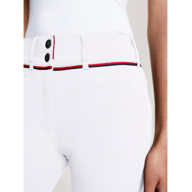 Pantaloni Tommy Hilfiger Equestrian Geneva grip ginocchia donna Bianco Pantaloni Tommy Hilfiger Equestrian Geneva grip ginocchia donna Bianco
