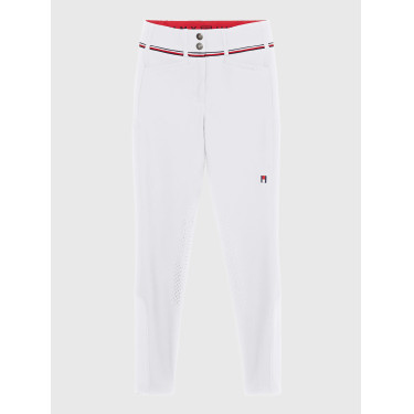 Pantaloni Tommy Hilfiger Equestrian Geneva grip ginocchia donna Bianco Pantaloni Tommy Hilfiger Equestrian Geneva grip ginocchia donna Bianco