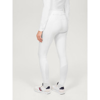 Pantaloni Tommy Hilfiger Equestrian Helena donna con grip alle ginocchia Bianco