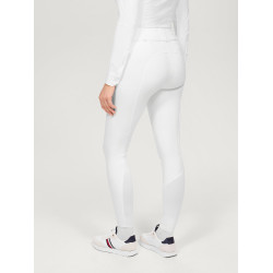 Pantaloni Tommy Hilfiger Equestrian Helena donna con grip alle ginocchia Bianco Pantaloni Tommy Hilfiger Equestrian Helena donna con grip alle ginocchia Bianco