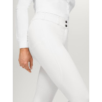 Pantaloni Tommy Hilfiger Equestrian Helena donna con grip alle ginocchia Bianco