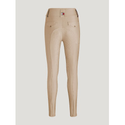 Pantaloni Tommy Hilfiger Equestrian Highland Hybrid donna full grip Stagione beige
