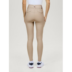 Pantaloni Tommy Hilfiger Equestrian Highland Hybrid da donna con grip al ginocchio Stagione beige Pantaloni Tommy Hilfiger Equestrian Highland Hybrid da donna con grip al ginocchio Stagione beige