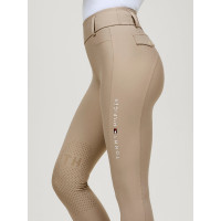 Pantaloni Tommy Hilfiger Equestrian Highland Hybrid da donna con grip al ginocchio Stagione beige Pantaloni Tommy Hilfiger Equestrian Highland Hybrid da donna con grip al ginocchio Stagione beige