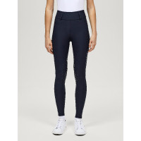 Pantaloni Tommy Hilfiger Equestrian Highland Hybrid da donna con grip al ginocchio Blu navy