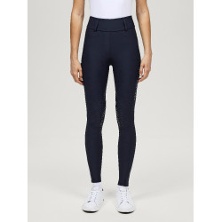Pantaloni Tommy Hilfiger Equestrian Highland Hybrid da donna con grip al ginocchio Blu navy