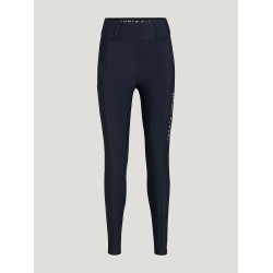 Pantaloni Tommy Hilfiger Equestrian Highland Hybrid da donna con grip al ginocchio Blu navy