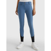 Pantaloni Tommy Hilfiger Equestrian Pro da donna con grip alle ginocchia Costa Azzurra Blu Pantaloni Tommy Hilfiger Equestrian Pro da donna con grip alle ginocchia Costa Azzurra Blu