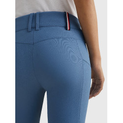 Pantaloni Tommy Hilfiger Equestrian Pro da donna con grip alle ginocchia Costa Azzurra Blu Pantaloni Tommy Hilfiger Equestrian Pro da donna con grip alle ginocchia Costa Azzurra Blu
