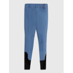 Pantaloni Tommy Hilfiger Equestrian Pro da donna con grip alle ginocchia Costa Azzurra Blu Pantaloni Tommy Hilfiger Equestrian Pro da donna con grip alle ginocchia Costa Azzurra Blu