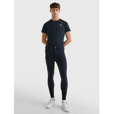 Pantaloni Tommy Hilfiger Equestrian Pro da uomo con grip alle ginocchia Pantaloni Tommy Hilfiger Equestrian Pro da uomo con grip alle ginocchia