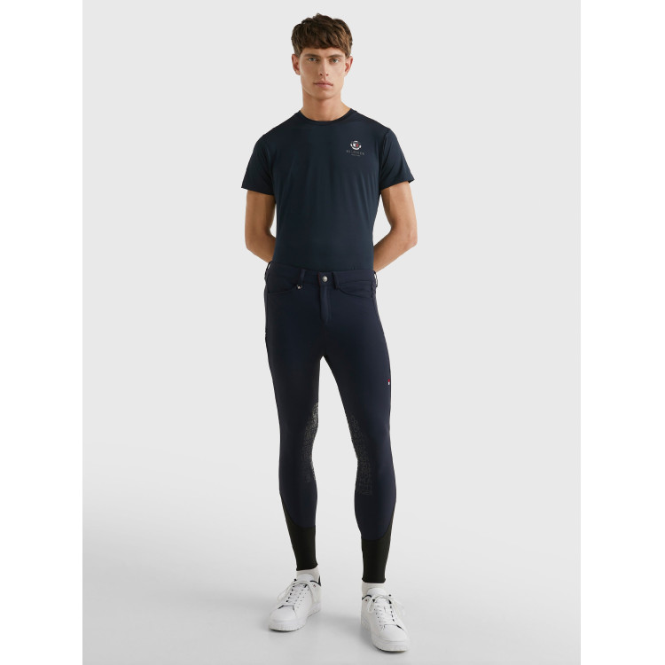 Pantaloni Tommy Hilfiger Equestrian Pro da uomo con grip alle ginocchia Pantaloni Tommy Hilfiger Equestrian Pro da uomo con grip alle ginocchia