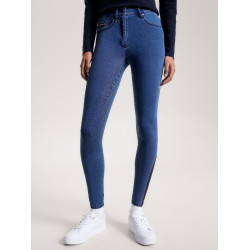 Pantaloni Tommy Hilfiger Equestrian Queens Denim da donna full grip
