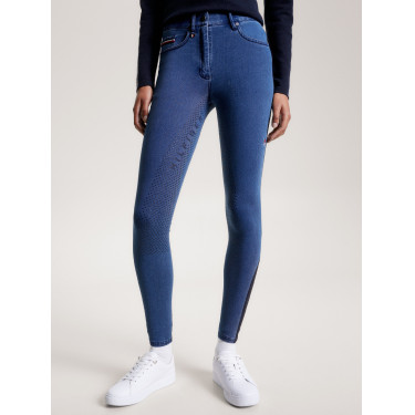 Pantaloni Tommy Hilfiger Equestrian Queens Denim da donna full grip Pantaloni Tommy Hilfiger Equestrian Queens Denim da donna full grip
