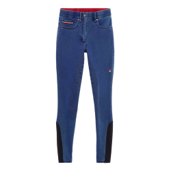 Pantaloni Tommy Hilfiger Equestrian Queens Denim da donna full grip