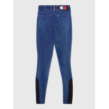 Pantaloni Tommy Hilfiger Equestrian Queens Denim da donna con grip alle ginocchia Pantaloni Tommy Hilfiger Equestrian Queens Denim da donna con grip alle ginocchia
