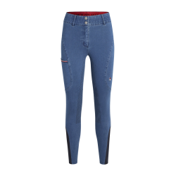 Pantaloni Tommy Hilfiger Equestrian Texas Denim full grip donna