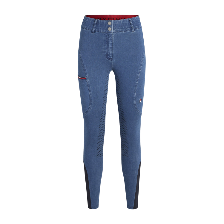 Pantaloni Tommy Hilfiger Equestrian Texas Denim full grip donna Pantaloni Tommy Hilfiger Equestrian Texas Denim full grip donna