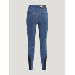 Pantaloni Tommy Hilfiger Equestrian Texas Denim full grip donna Patrimonio Blu