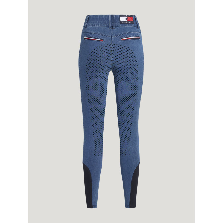 Pantaloni Tommy Hilfiger Equestrian Texas Denim full grip donna Pantaloni Tommy Hilfiger Equestrian Texas Denim full grip donna
