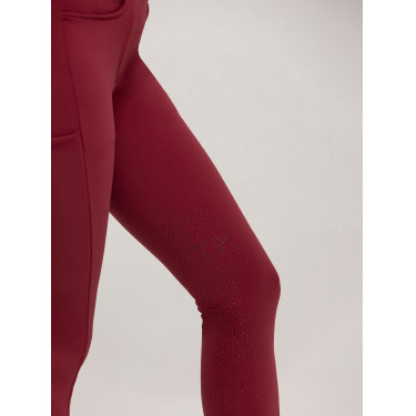 Pantaloni Tommy Hilfiger Equestrian Vermont grip alle ginocchia donna Rosso Pantaloni Tommy Hilfiger Equestrian Vermont grip alle ginocchia donna Rosso